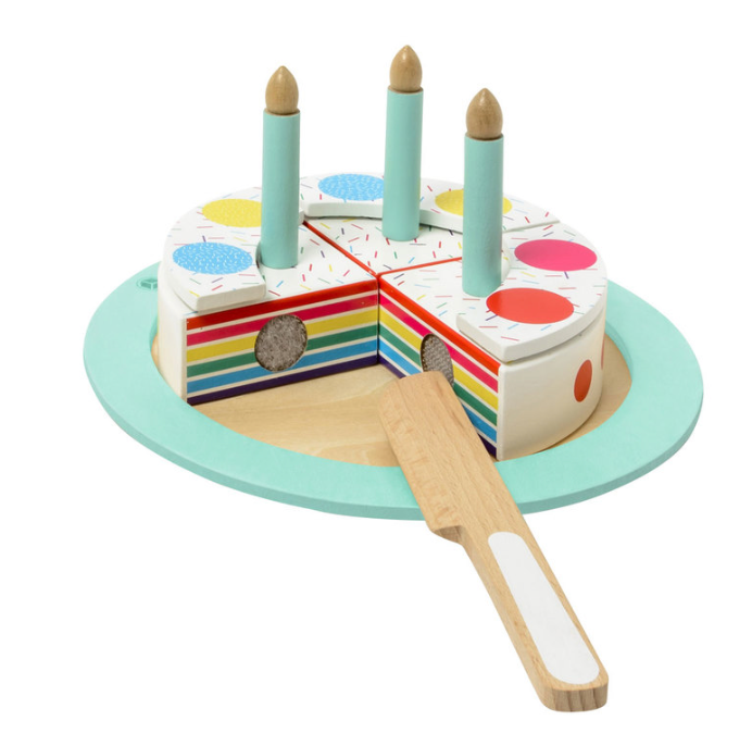 Gâteau d'anniversaire en bois