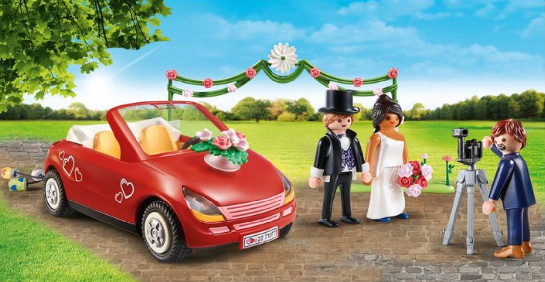 PLAYMOBIL 71077 Couple de mariés photographe et voiture Playmobil City Life