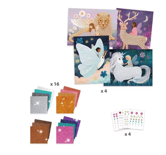 DJECO Coffret Mosaïques Le monde enchanté