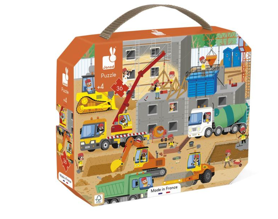 JANOD Puzzle chantier 36 pièces