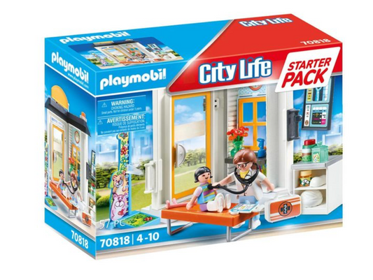 PLAYMOBIL 70818 Starter Pack Cabinet de pédiatre Playmobil City Life