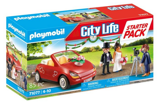 PLAYMOBIL 71077 Couple de mariés photographe et voiture Playmobil City Life