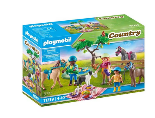 PLAYMOBIL 71239 Cavaliers, chevaux et pique-nique Playmobil Country