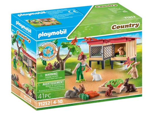 PLAYMOBIL 71252 Enfant avec enclos et lapins Playmobil Country