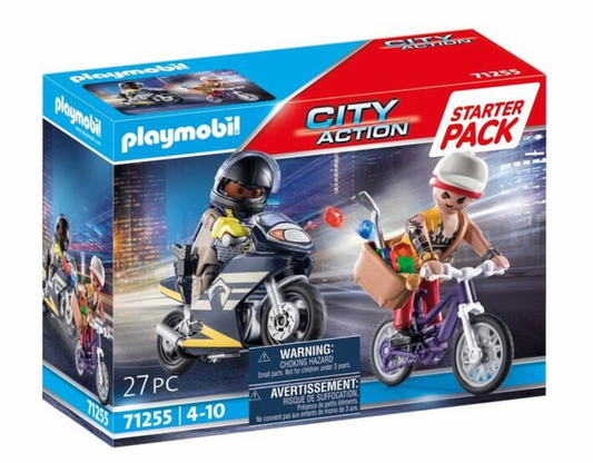 PLAYMOBIL 71255 Starter pack Agent et Voleur Playmobil City Action