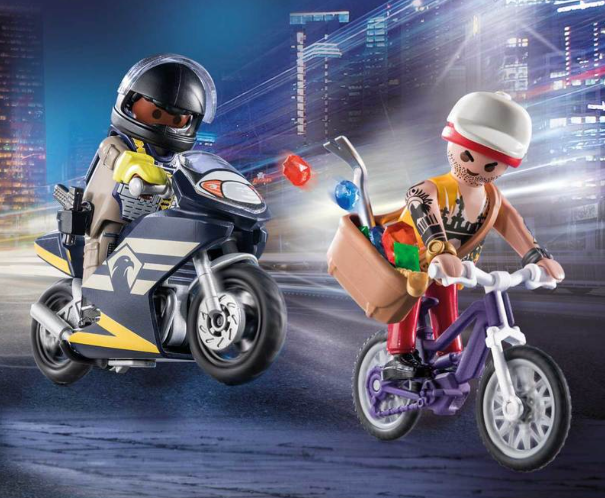 PLAYMOBIL 71255 Starter pack Agent et Voleur Playmobil City Action
