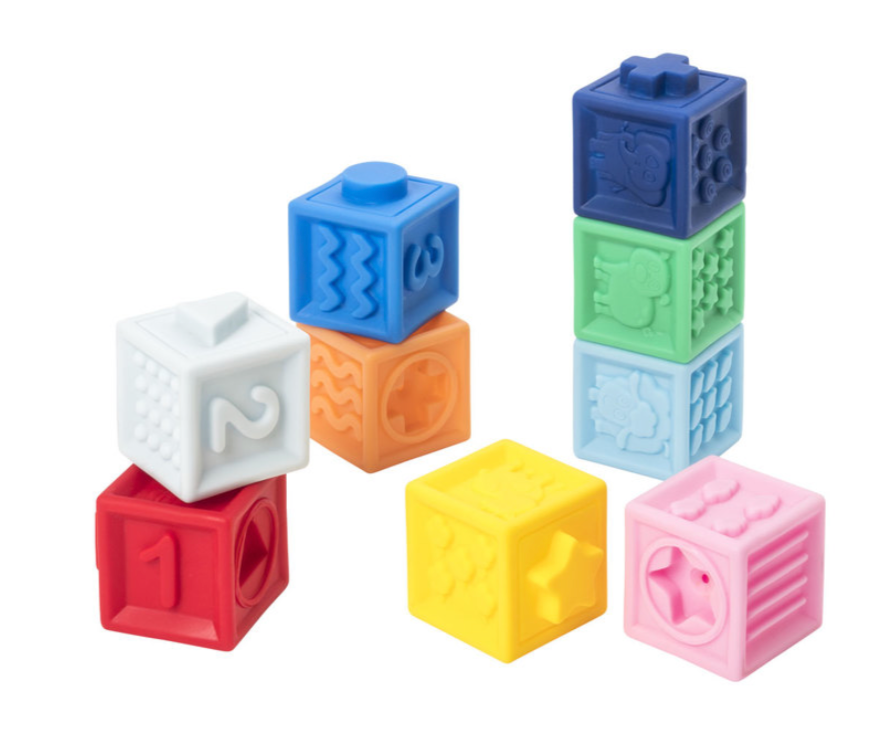 9 cubes souples Oxybul