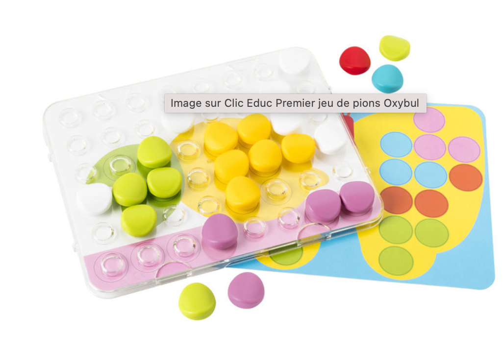 Clic Educ Premier jeu de pions Oxybul